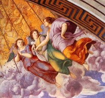 The Stanza Della Segnatura Ceiling [detail 2] by Raphael